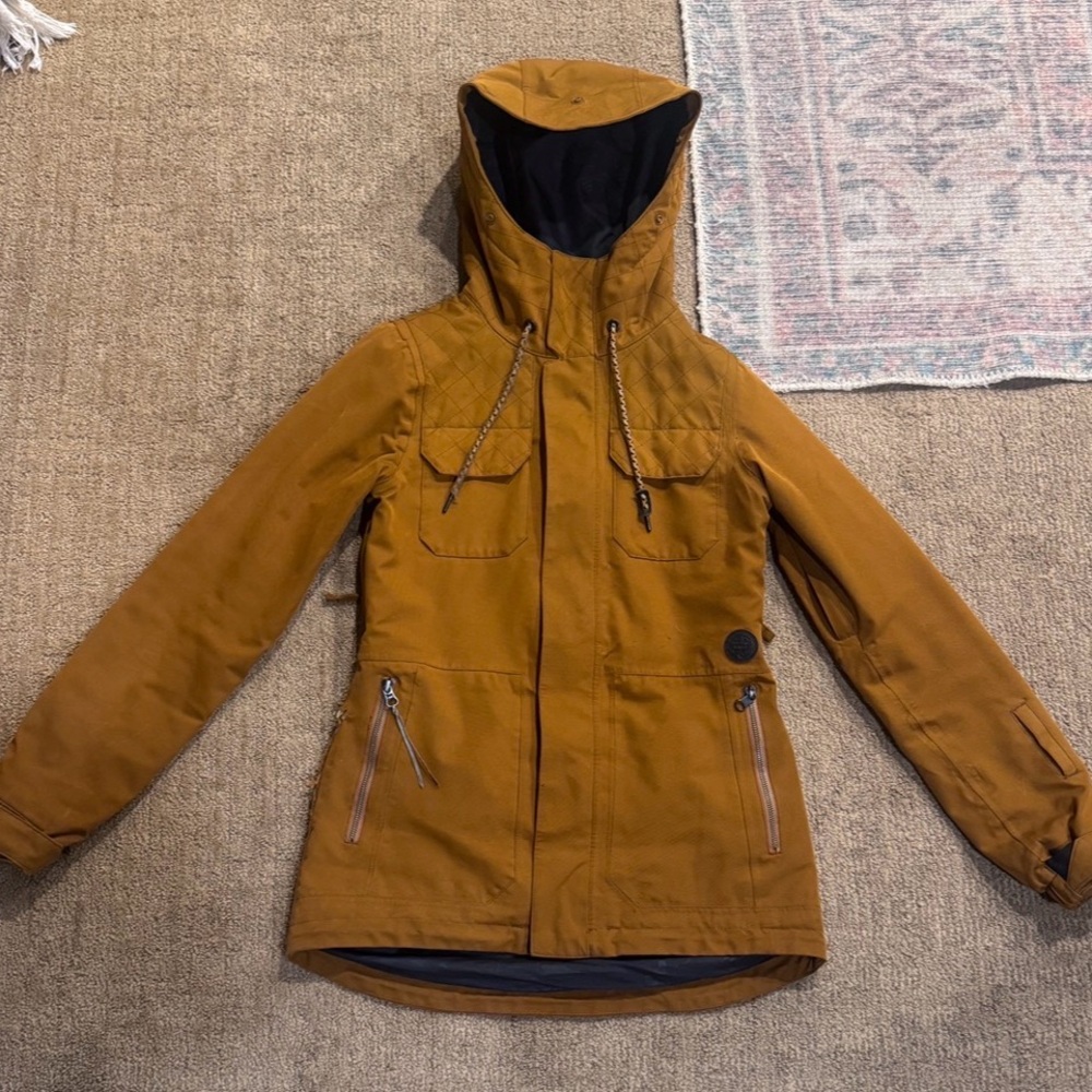 Volcom Shadow Ski Jacket, Mustard - Picture 3 of 14